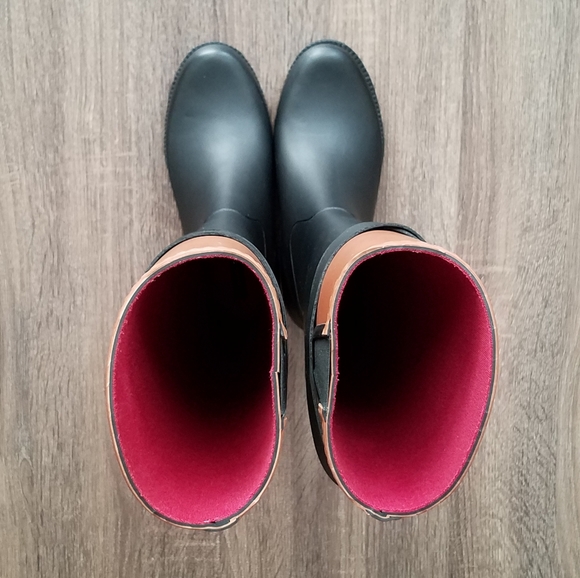 Tommy Hilfiger Women's Tall Rain Boots Size 6 - Picture 4 of 10